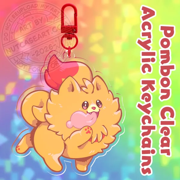 Pombon  Clear Acrylic Keychains
