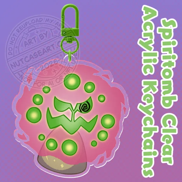 Spiritomb Clear Acrylic Keychains