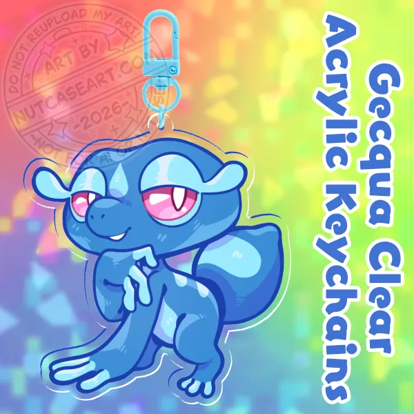 Gecqua Clear Acrylic Keychains