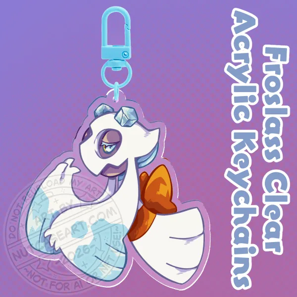Froslass Clear Acrylic Keychains