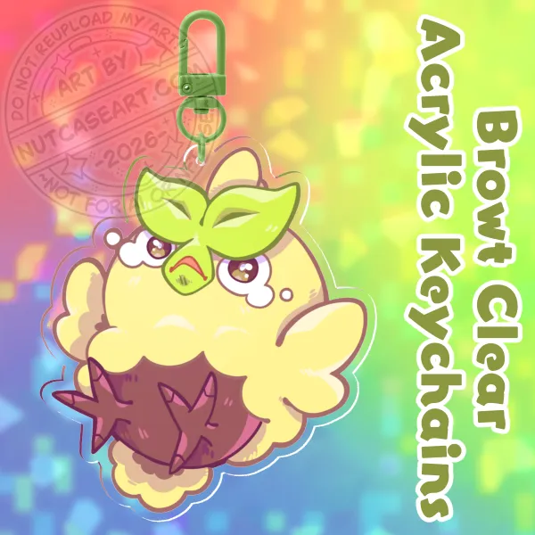 Browt Clear Acrylic Keychains