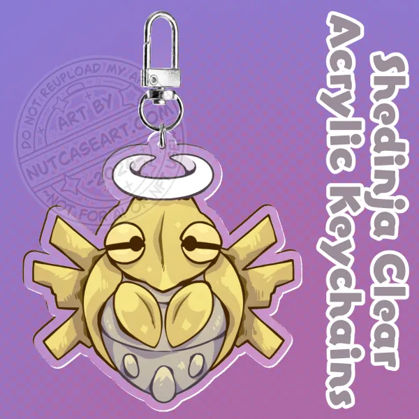 Shedinja Clear Acrylic Keychains