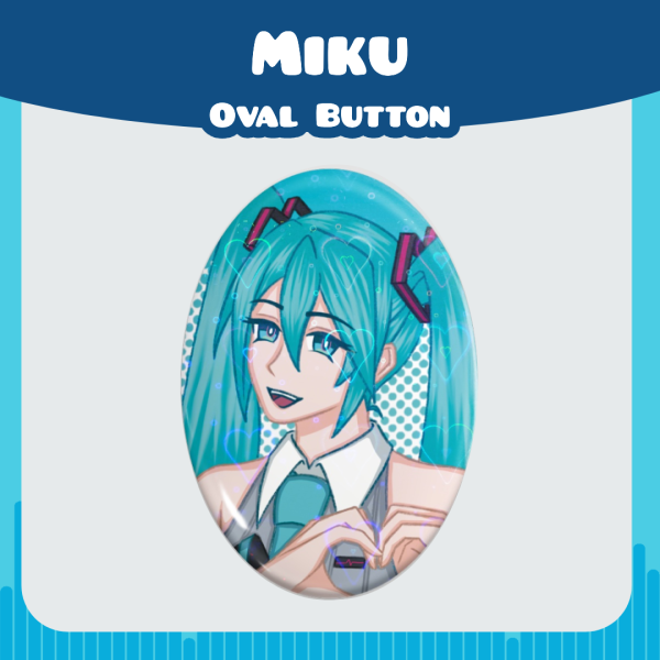 [CV Series] Oval Button - Miku