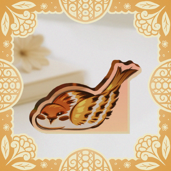 Eurasian Tree Sparrow - Thick Acrylic Stand No Base