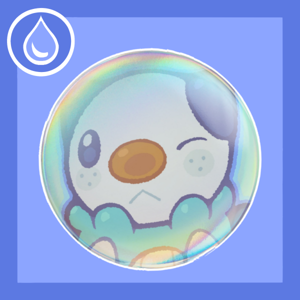 Oshawott Holo Button Badge