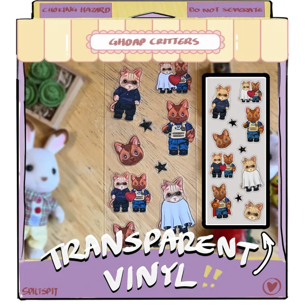 CRITTERS - Teeny Tiny Ghoap Vinyl Sticker Sheet