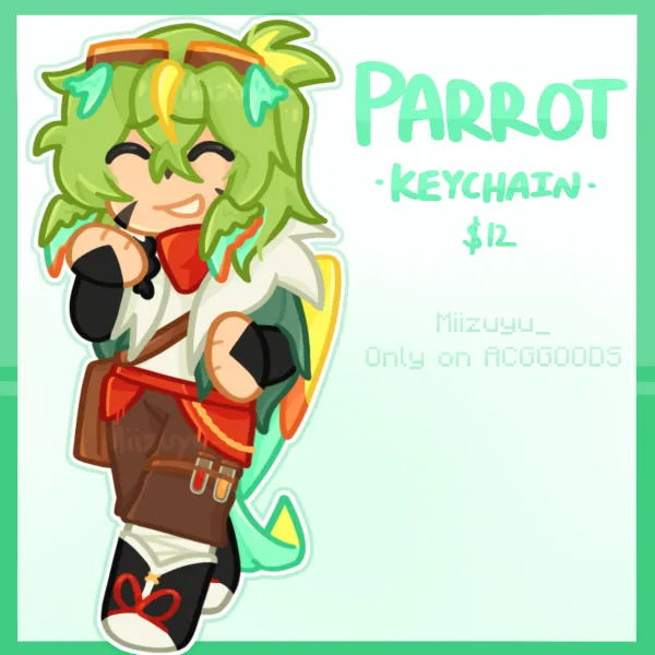 Parrotx2 Keychain