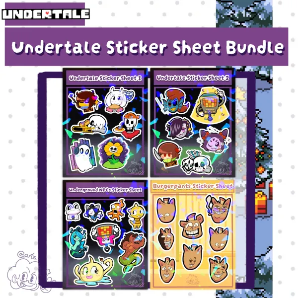 Undertale Sticker Sheet Bundle