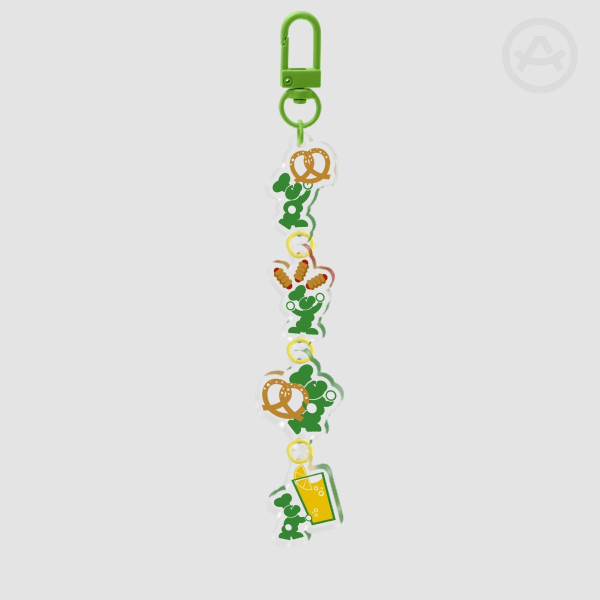 Pretzel Pillar Pile - Connected Keychain