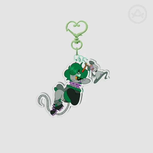 Rat 2-Piece Keychain