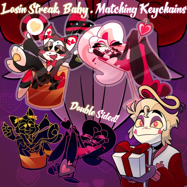 Losin' Streak, Baby | Huskerdust Matching Keychains