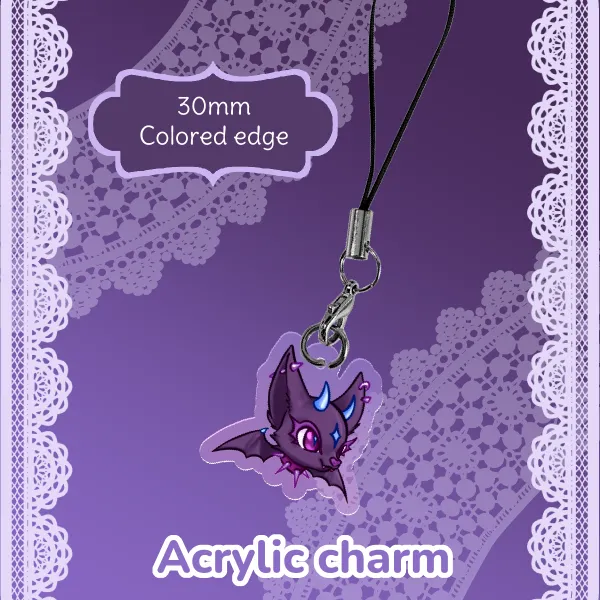 Chuchu Acrylic Charm (OC) Goth Punk Chupacabra