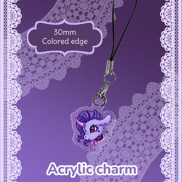Nico Acrylic Charm (OC) Jirai Kei Unicorn
