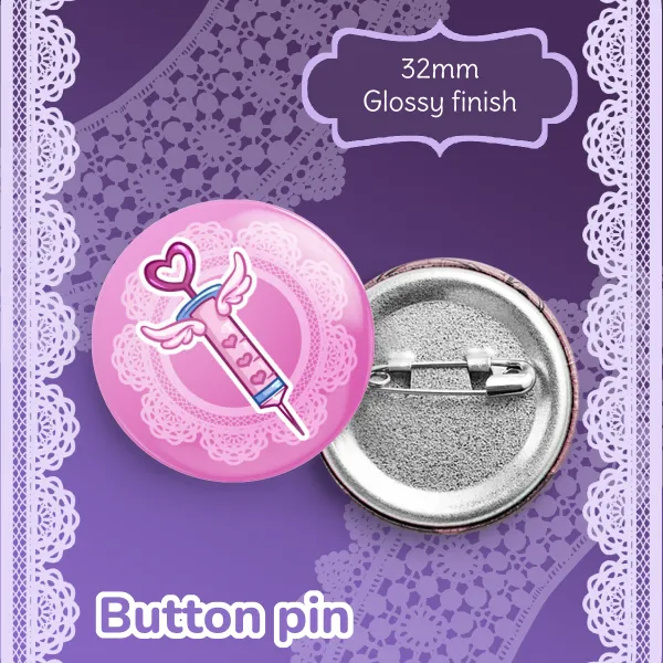 Love shot - Button Pin