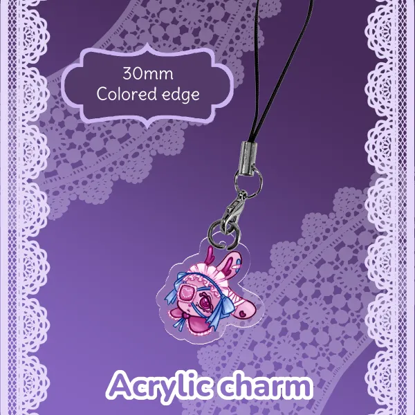 Loppy Acrylic Charm (OC) Yami Kawaii Jackalope