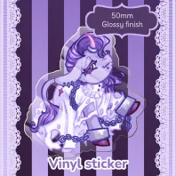 Chained Ghost - OC Clear Vinyl Sticker