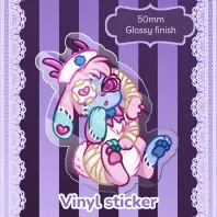 Corpse Nurse - OC Clear Vinyl Sticker