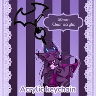 Chaos Vampire - OC Acrylic Keychain