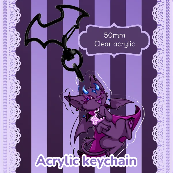 Chaos Vampire - OC Acrylic Keychain