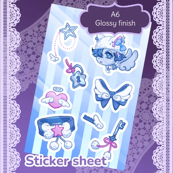 Peggie Stickers Sheet - OC Tenshi Kaiwai Pegasus