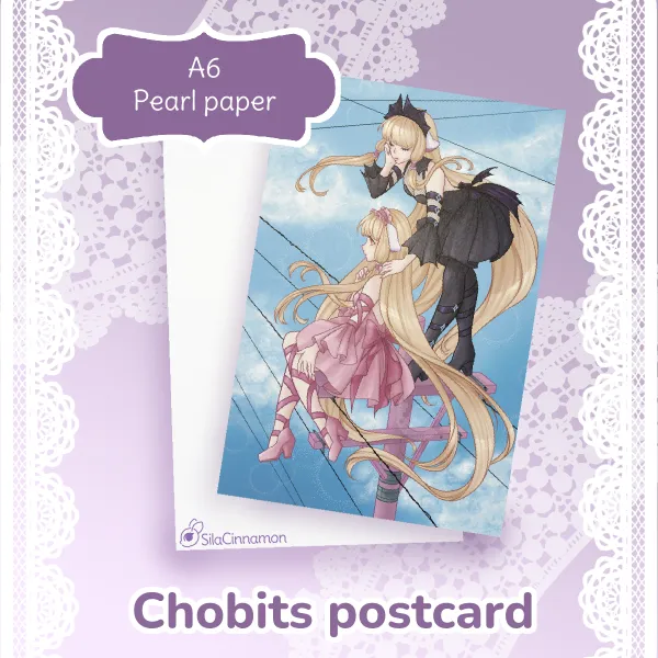 Freya and Chii - Postcard