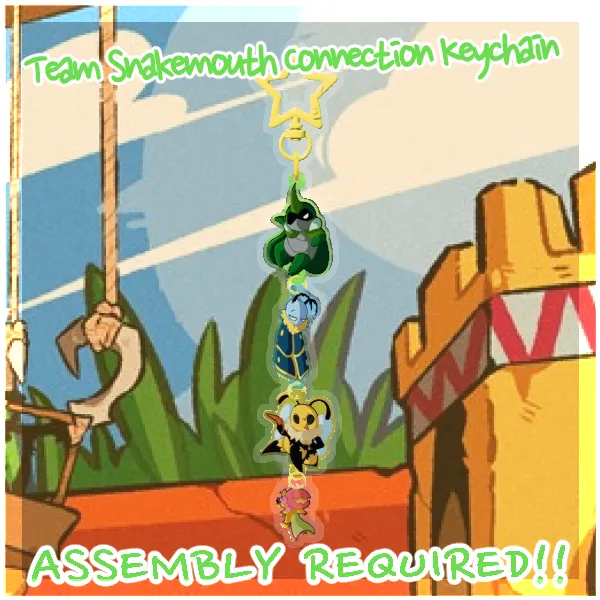 Team Snakemouth Connection Keychain [Bug Fables]