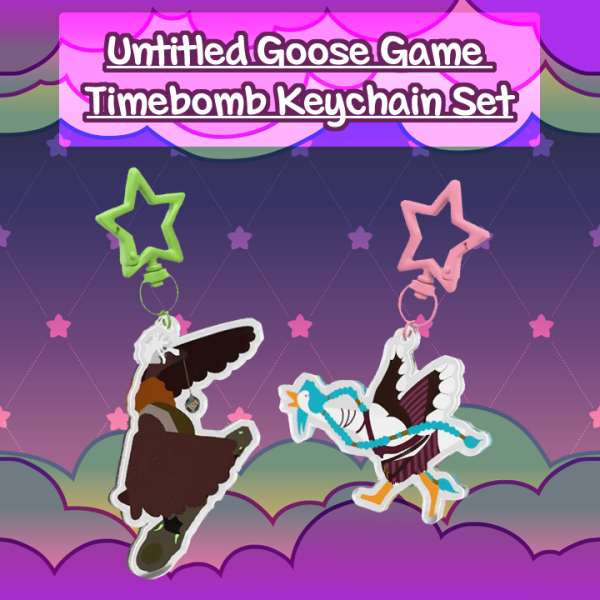 Untitled Goose Game Timebomb Keychains