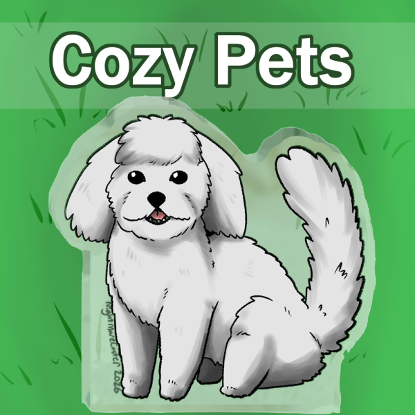 Maltipoo Thick Acrylic Statue