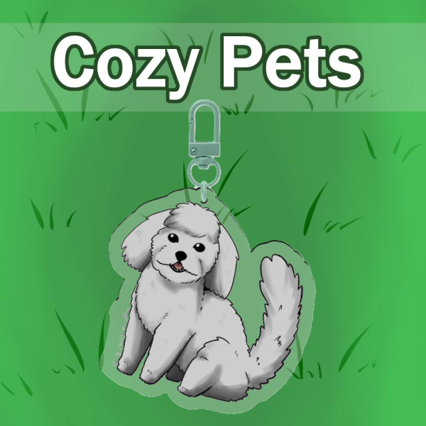 Maltipoo Acrylic Keychain