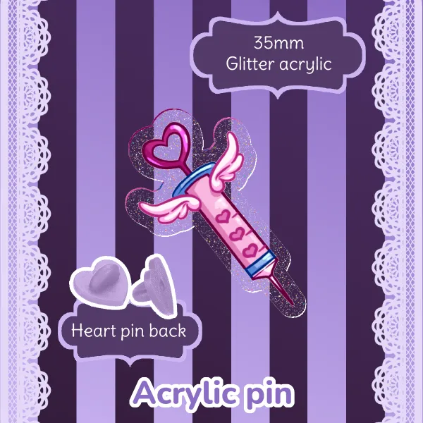 Love shot - Acrylic Pin