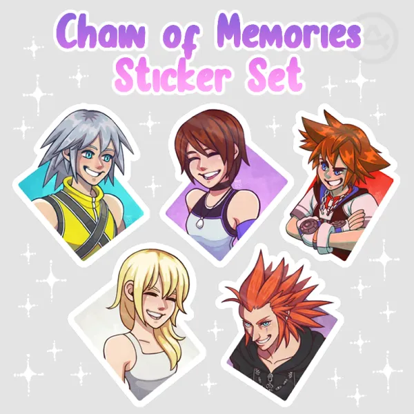 KH - Chain of Memories Sticker Set