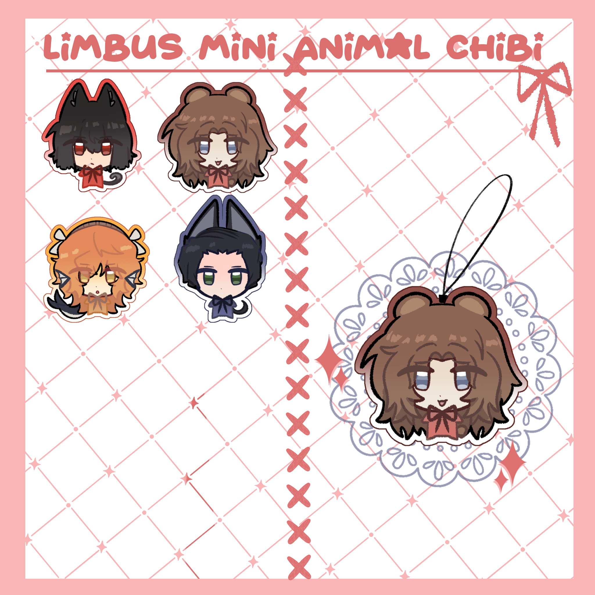 Mini Animal Sinner Charms - Rodya