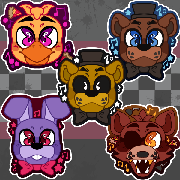 FNaF 1 Acrylic Charms