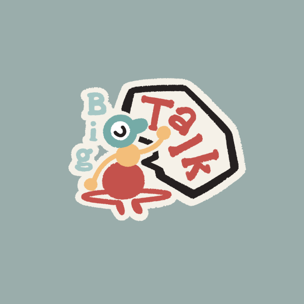Big Walk Pun Sticker - Big Talk