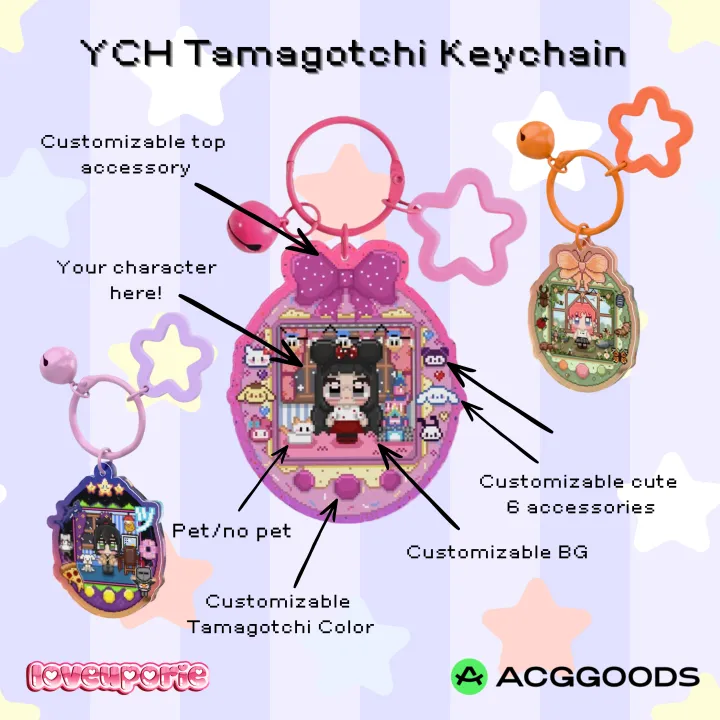 YCH Tamagotchi Keychain