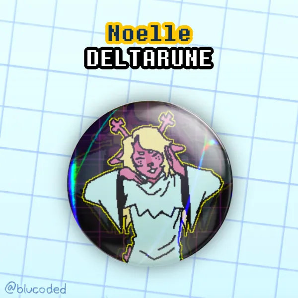 DELTARUNE Noelle Dai Kirai Round Pin