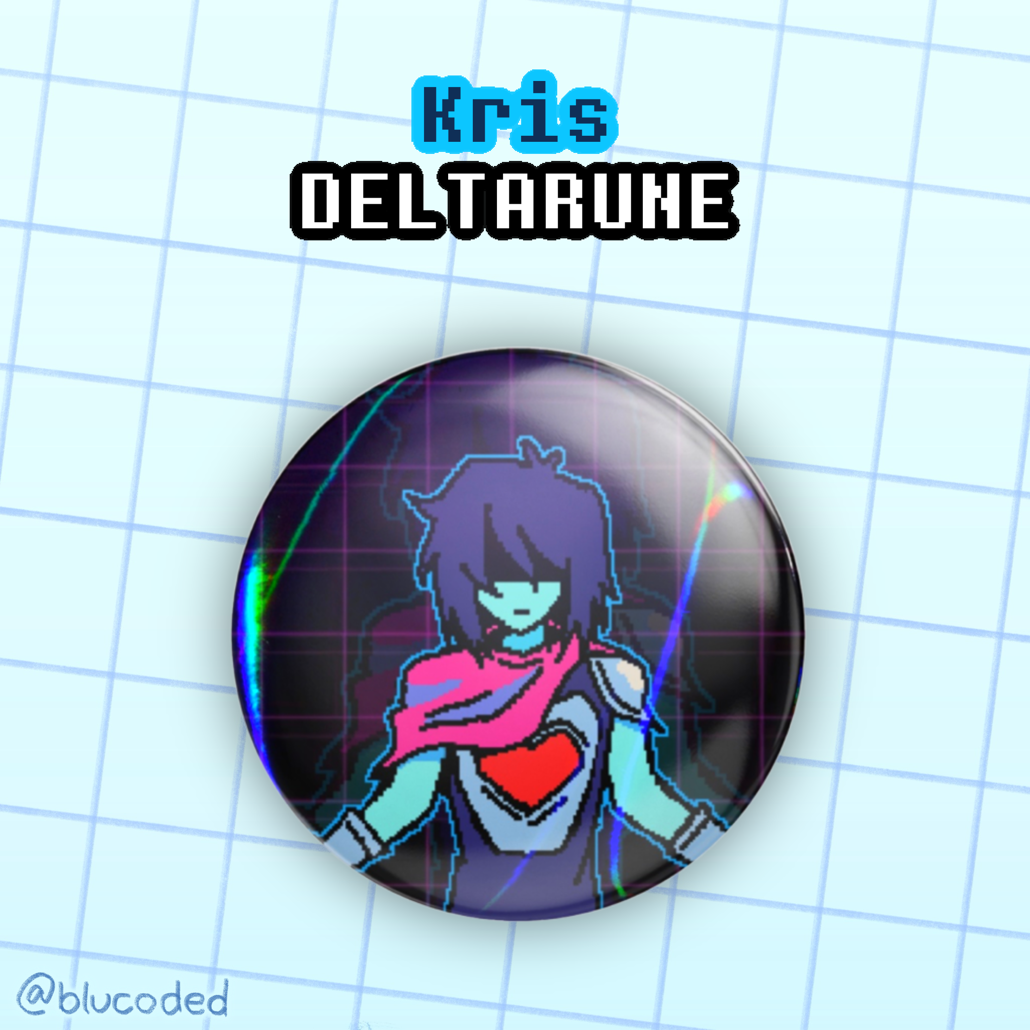 DELTARUNE Kris Dai Kirai Round Pin