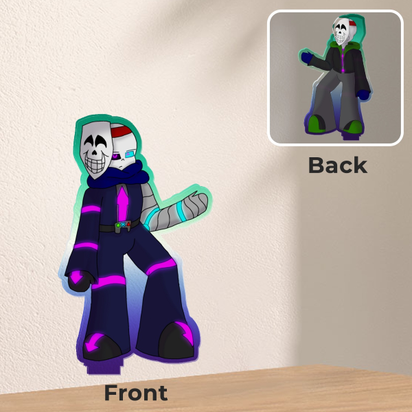 Double Sided Hacker Sans Acrylic Standee