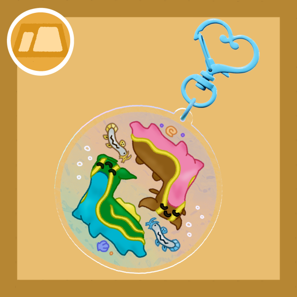 Gastrodon and Barboach Ripple Keychain
