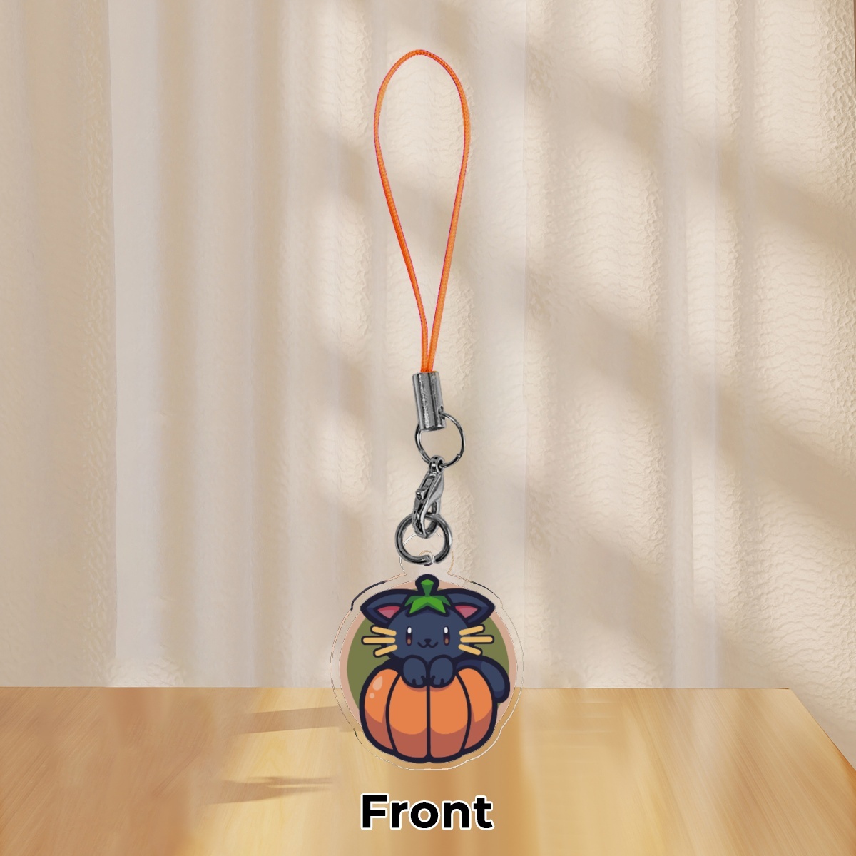 Spookitty Pumpkin Charm