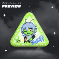 Koukoii Alien pin holográfico triangular