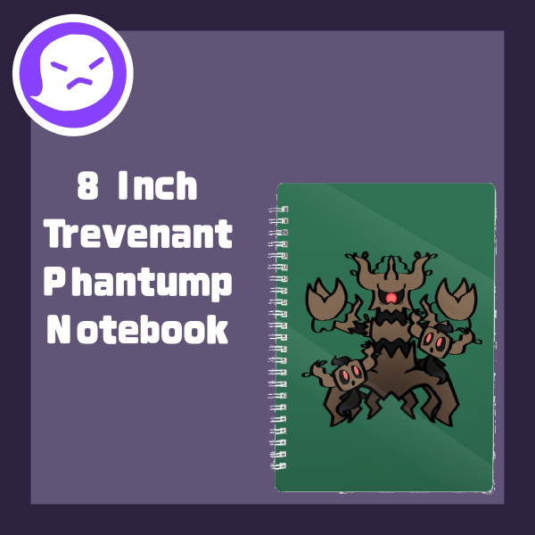 8-Inch Trevenant Phantump PVC Spiral Notebook