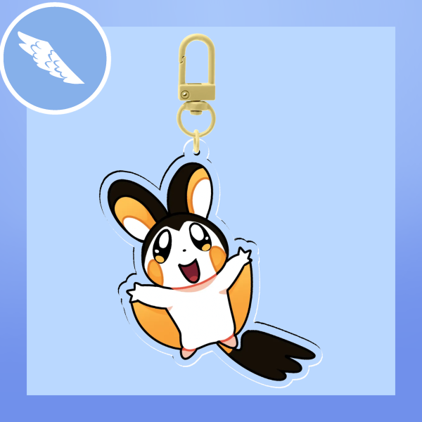 Emolga Acrylic Keychain