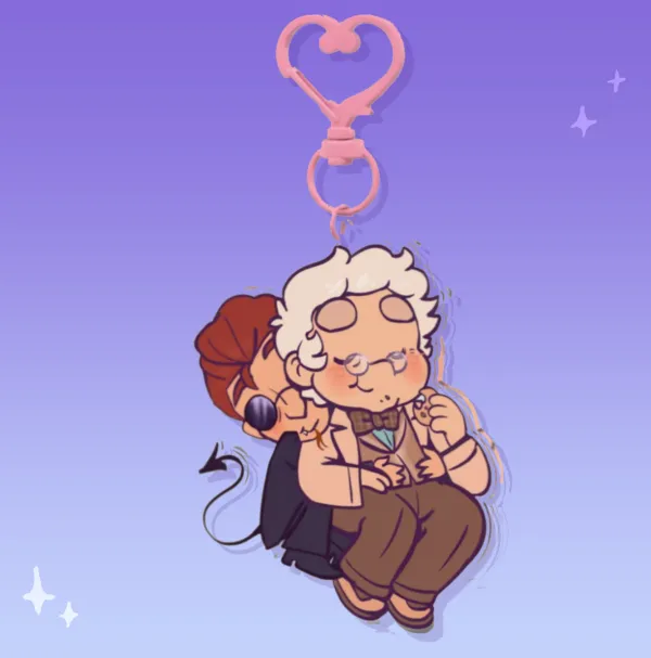 Aziracrow Hug Key Chain | Unofficial Good Omens