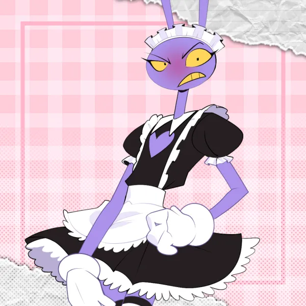 Jax Maid | The Amazing Digital Circus | Clear Acrylic Standee
