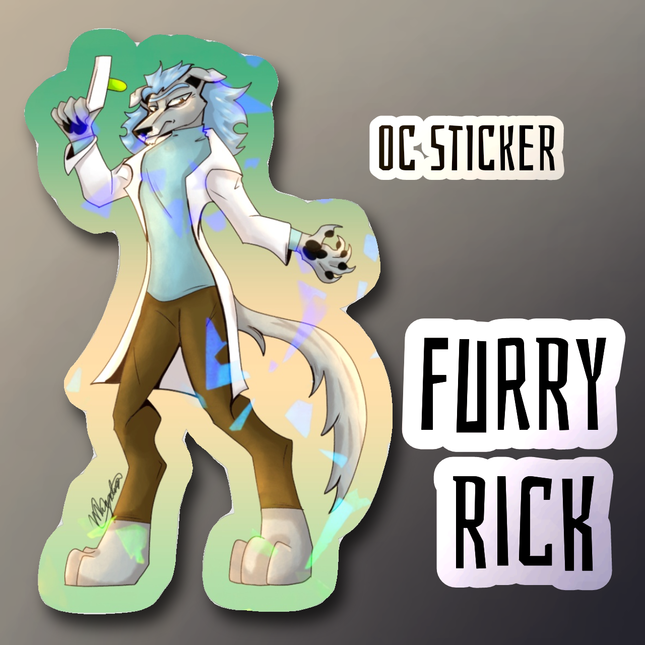 Furry Rick Stickers