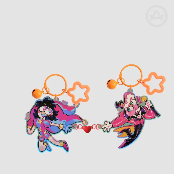 Showtime Magnet Heart Acrylic Keychains