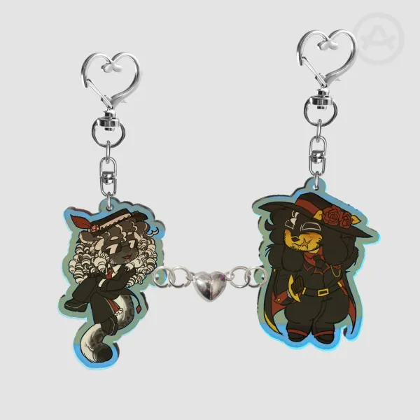 [FORSAKEN] Doublefedora Magnetic Keychains