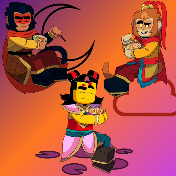 Sunset Trio Soup Series Keychains