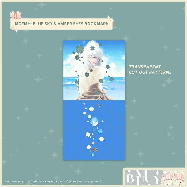 MDFMH: blue sky & amber eyes [PET Bookmark]